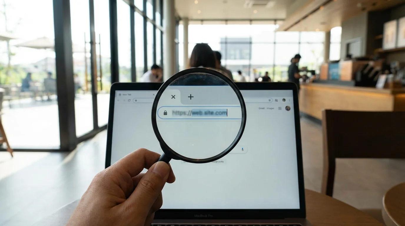 Scrutinize the Domain Name illustration