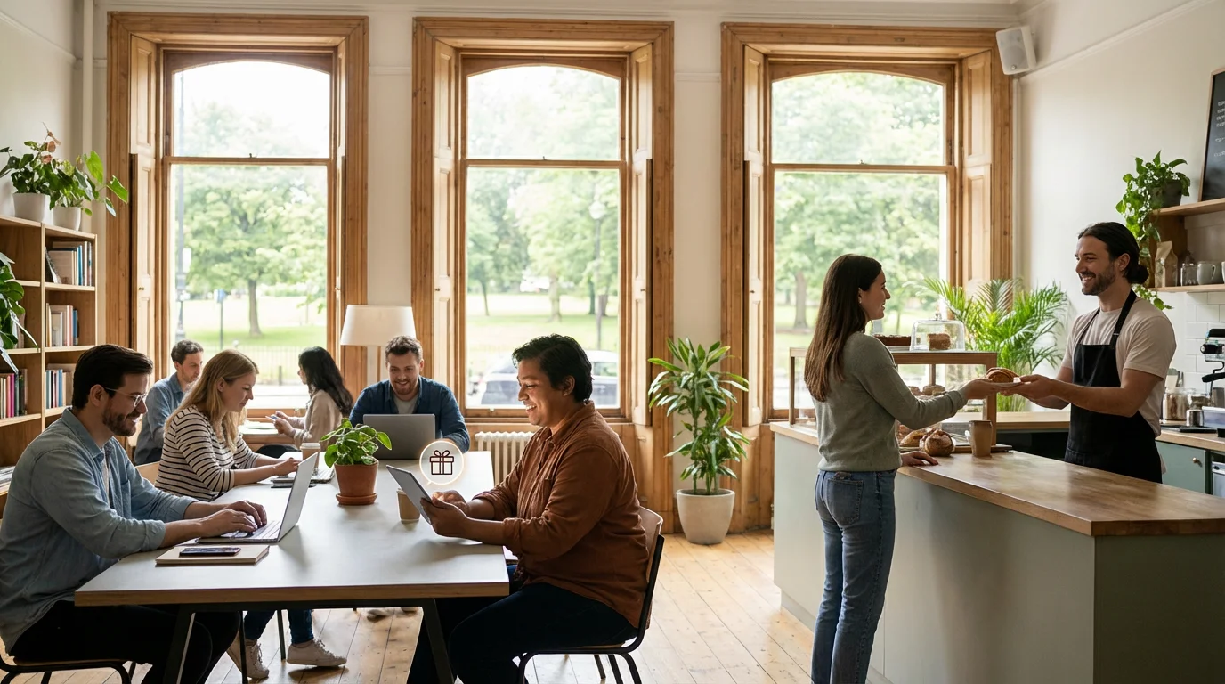 Sending Small Digital Surprises illustration