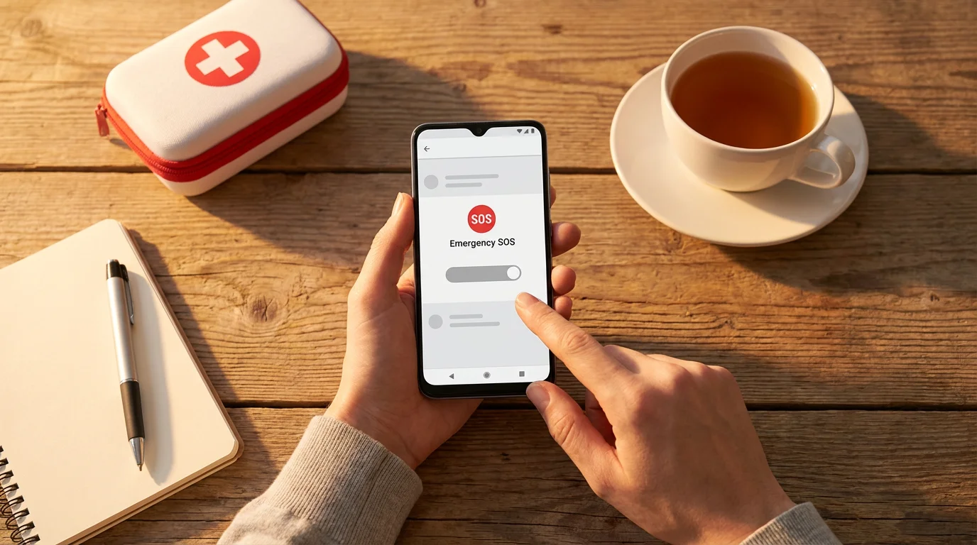 Setting Up Emergency SOS on Android illustration