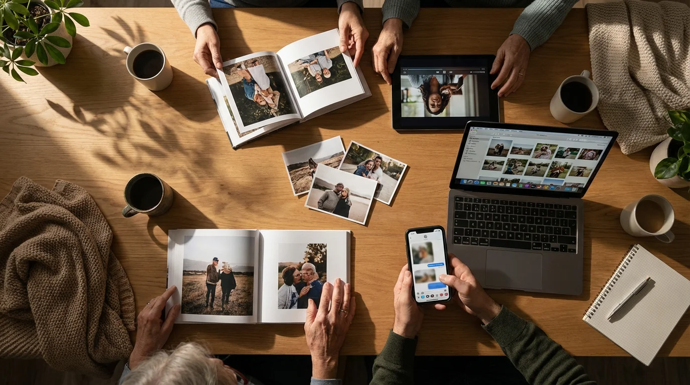 Sharing Memories Beyond Video Calls: Photos, Videos, and Group Chats illustration