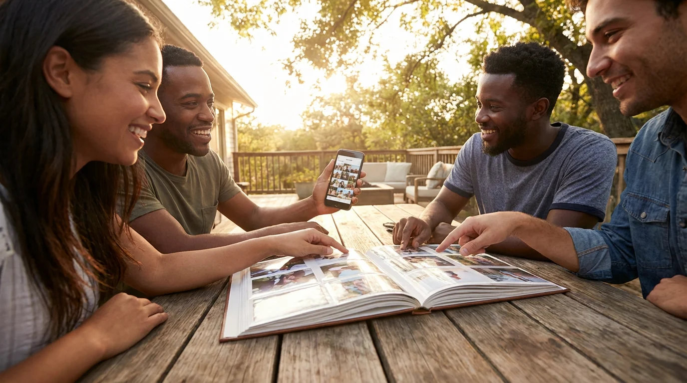 Sharing Photos and Albums illustration