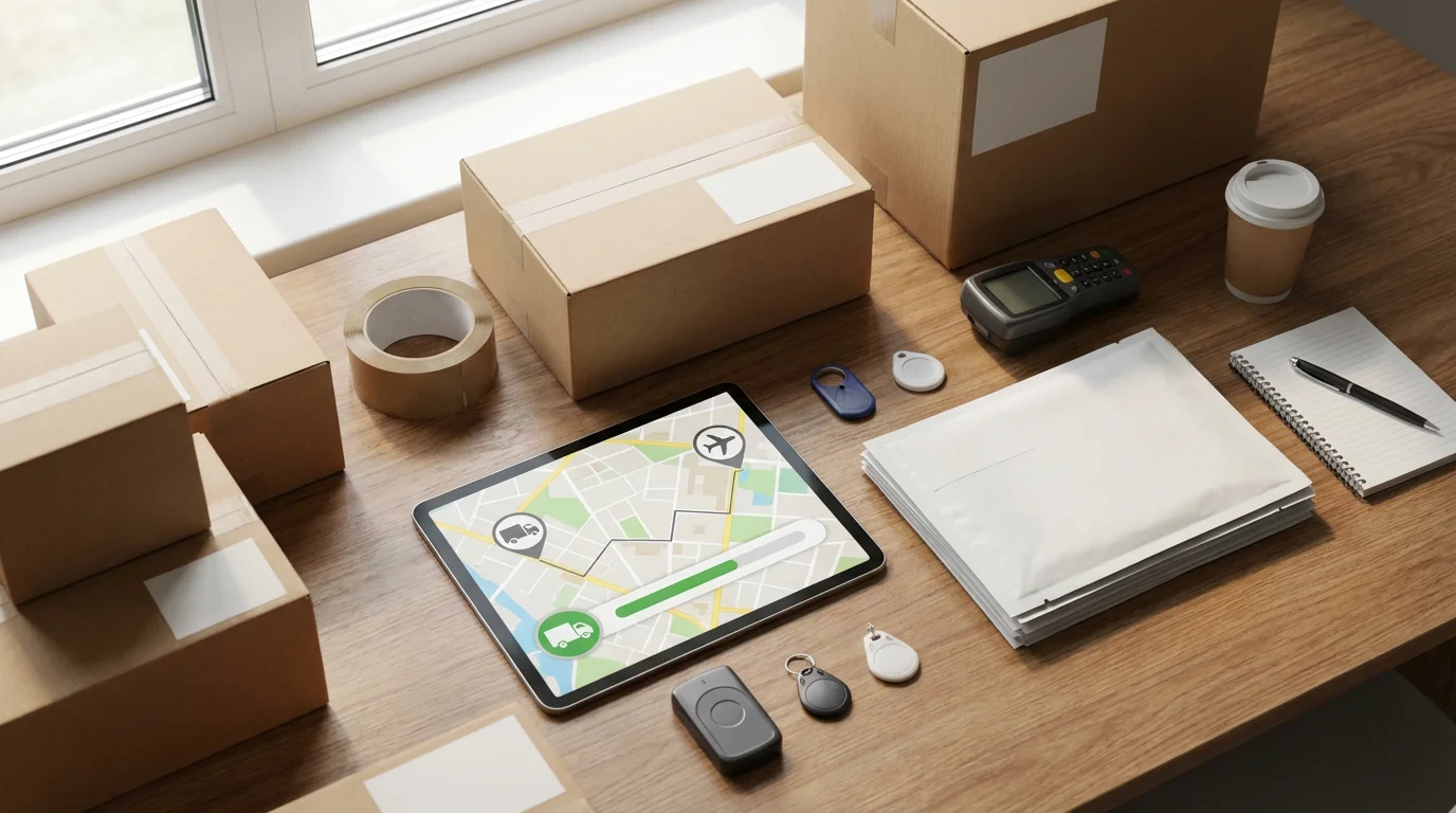 Shipping Options and Tracking illustration