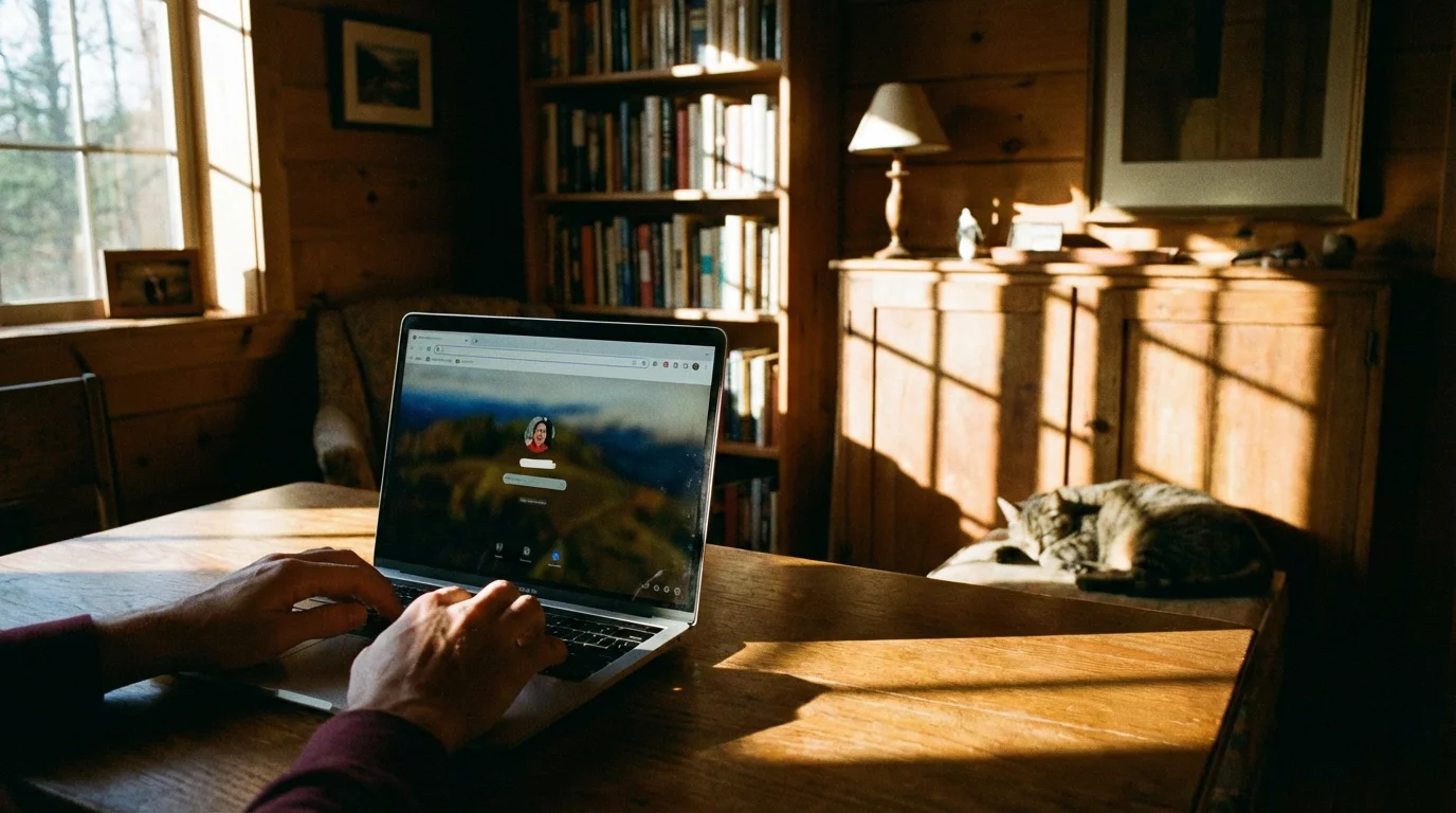 Signing In on Your Computer (Web Browser) illustration