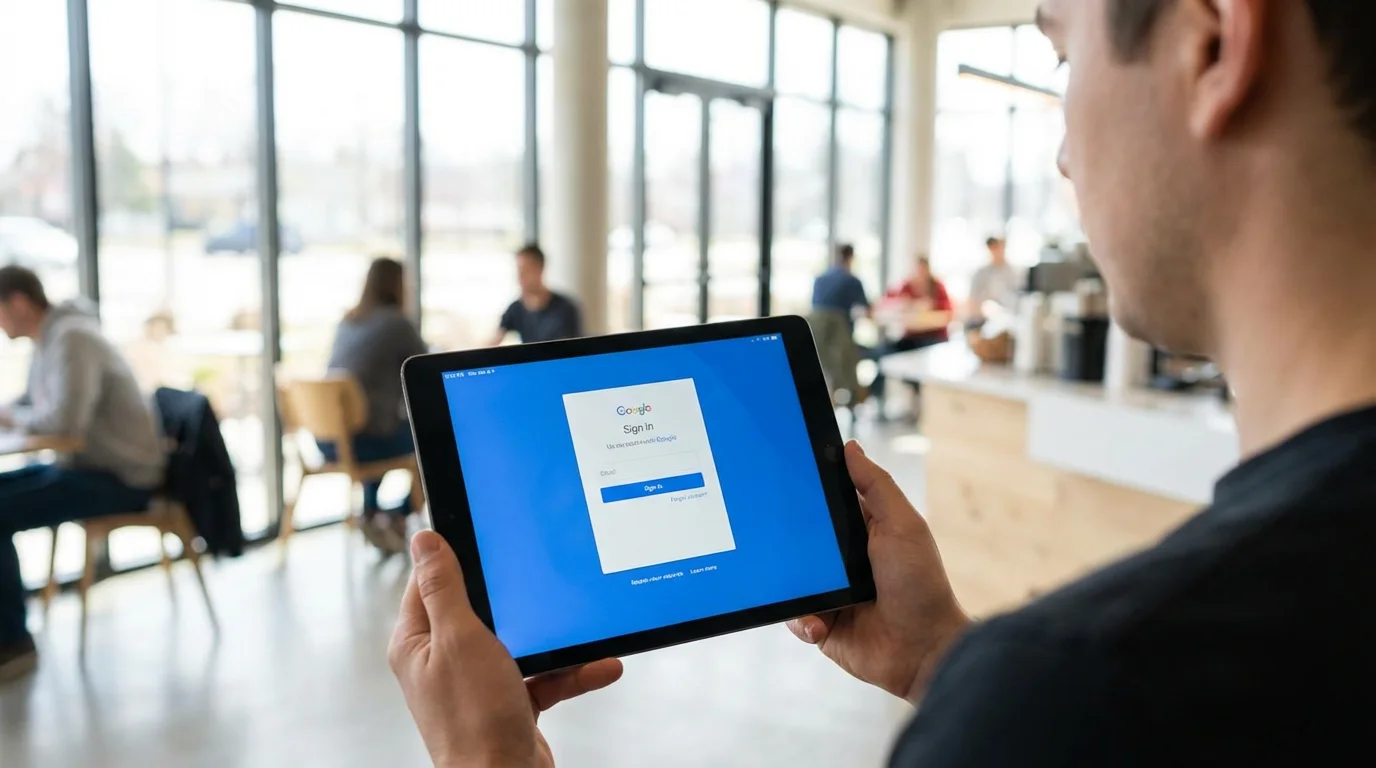 Signing In on Your Smartphone or Tablet (Gmail App) illustration