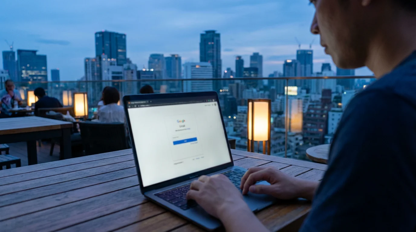 Signing In to Gmail illustration