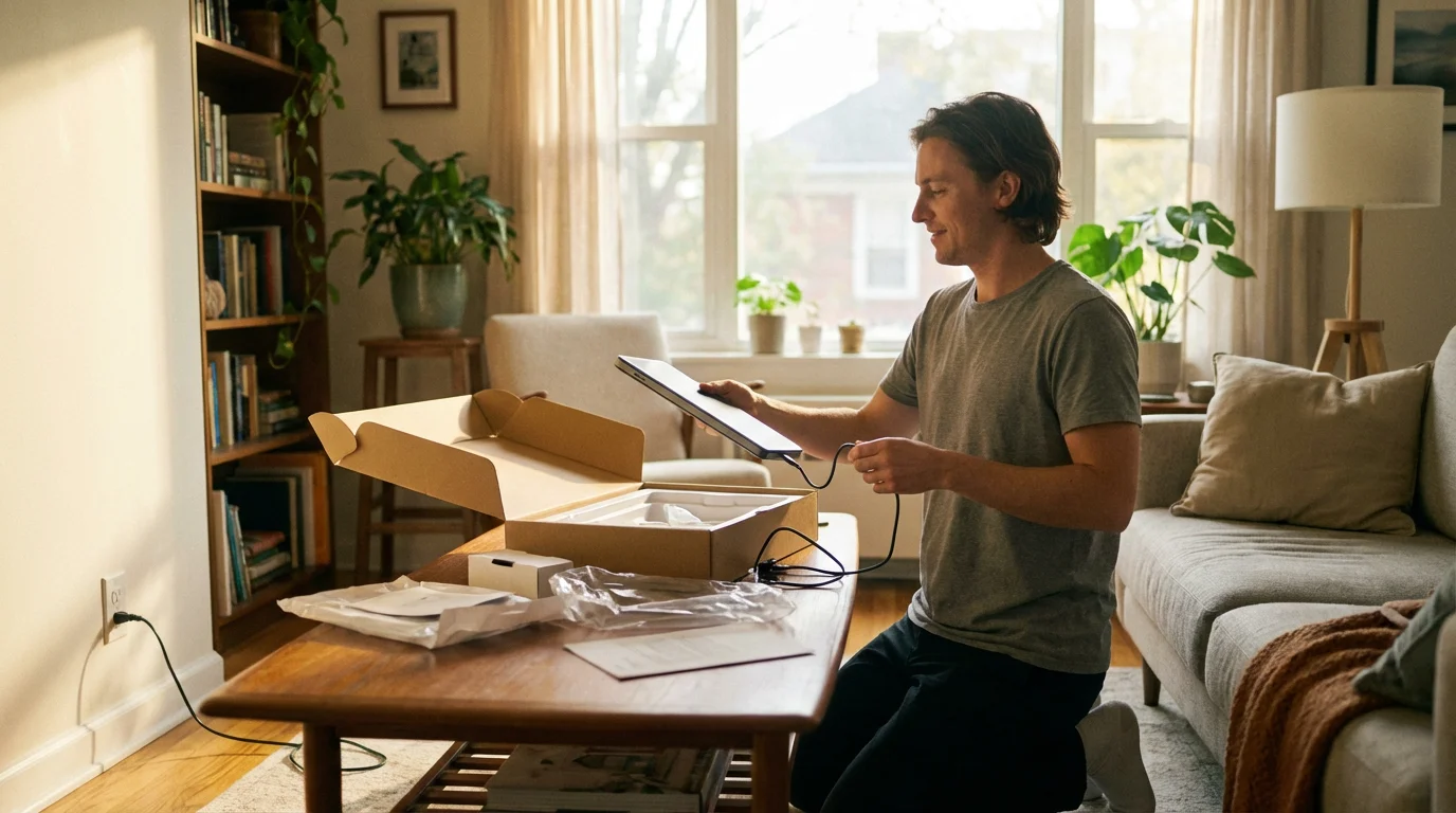 Step 1: Unbox Your Device and Plug It In illustration