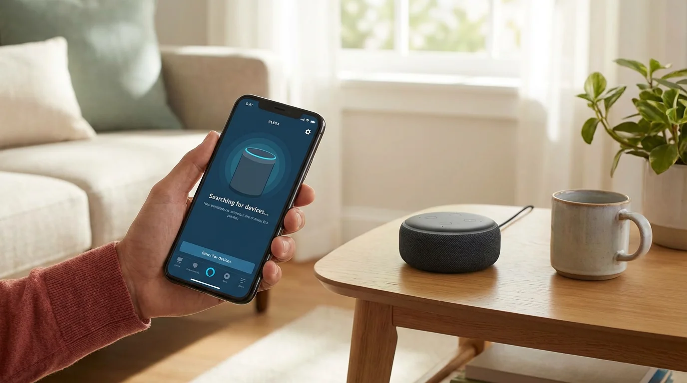 Step 3: Add Your New Echo Device in the App illustration