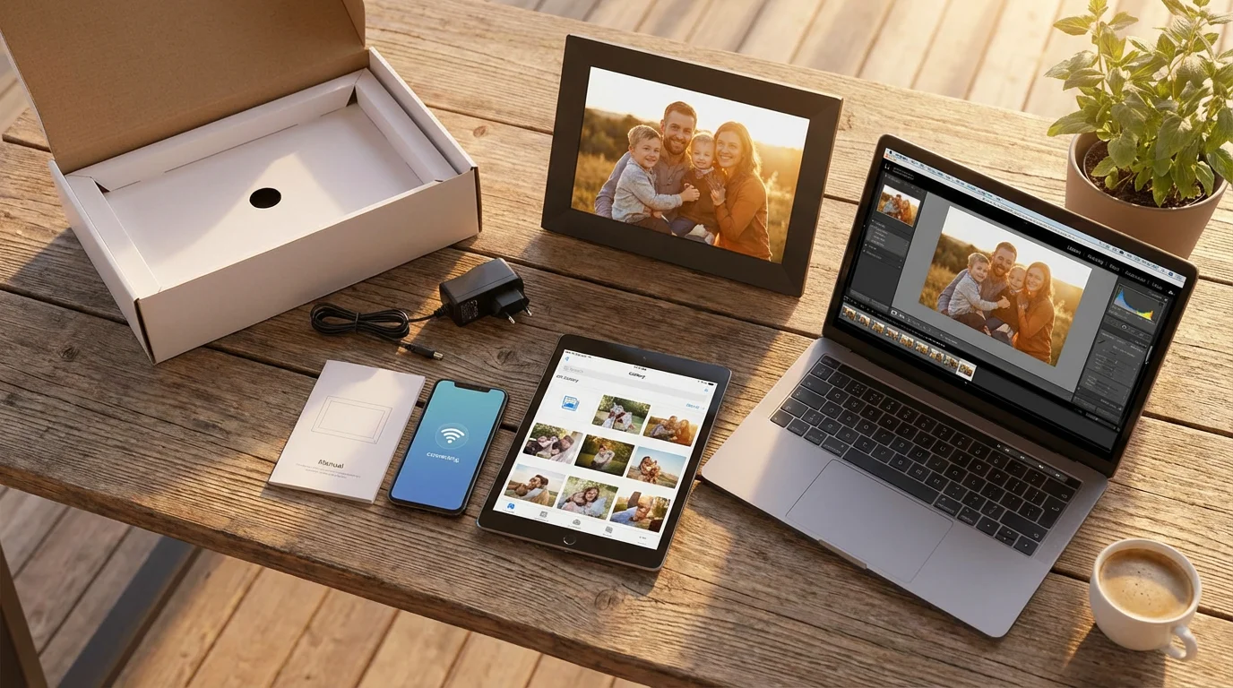 Step-by-Step Guide: How to Set Up Your Digital Photo Frame illustration