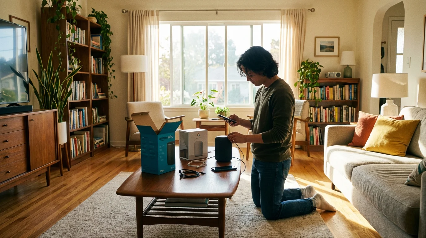 Step-by-Step Setup (General for Amazon Echo or Google Nest) illustration