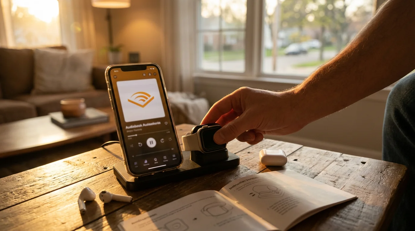 Step-by-Step Setup (General for Apple Watch with Audible) illustration