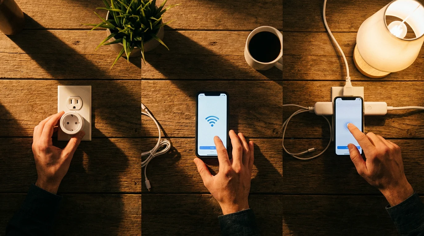 Step-by-Step Smart Plug Setup illustration