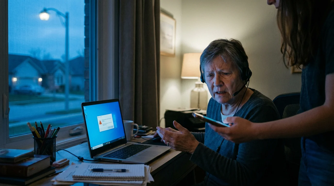 Tech Support Scams illustration