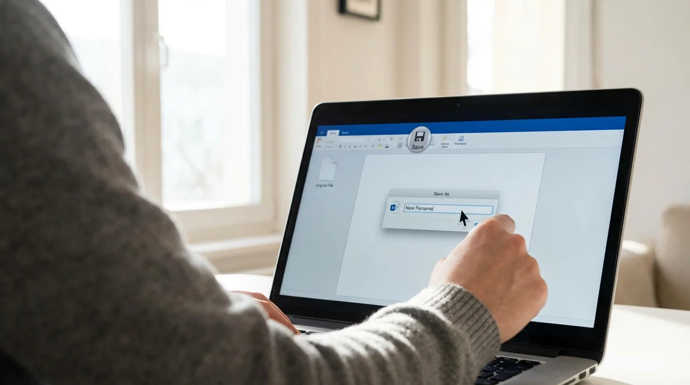 The Difference Between "Save" and "Save As" illustration