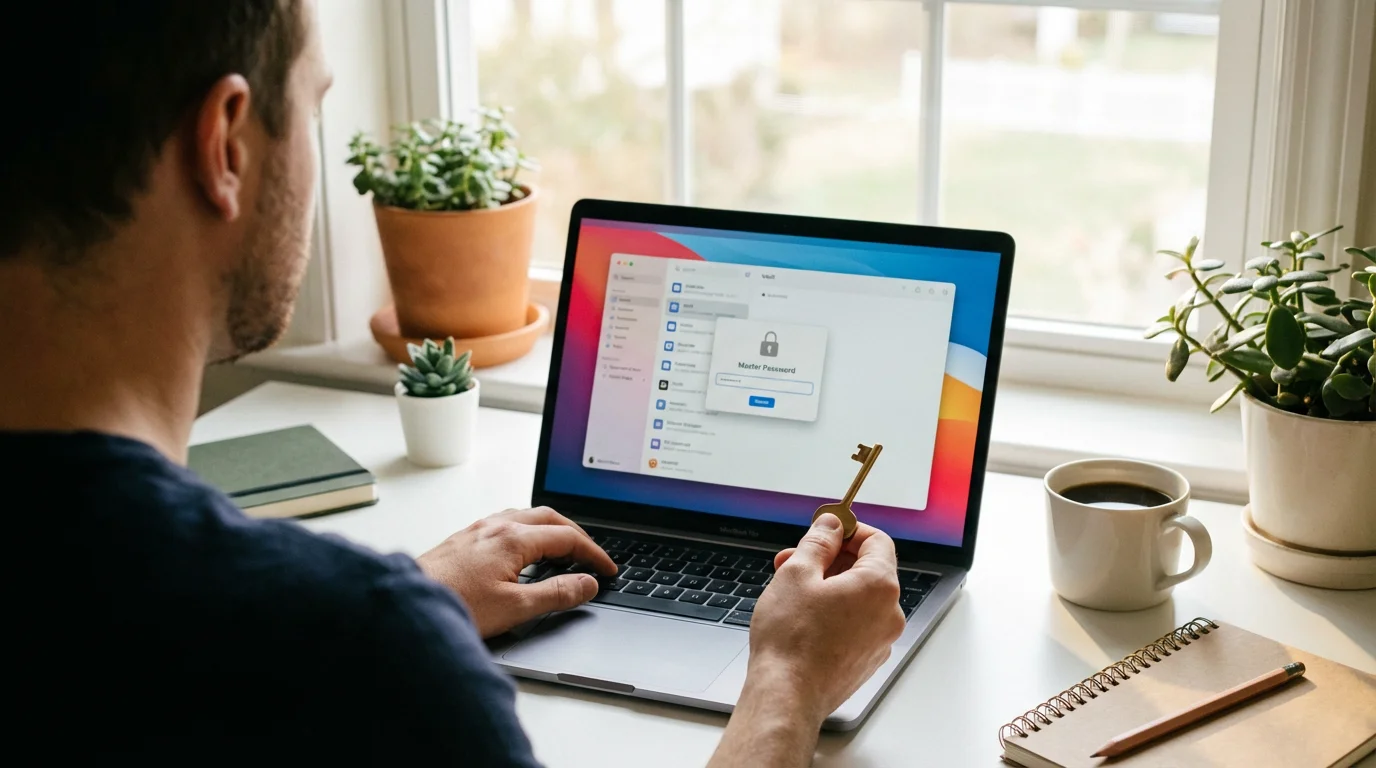 The Master Password: Your Single Key illustration