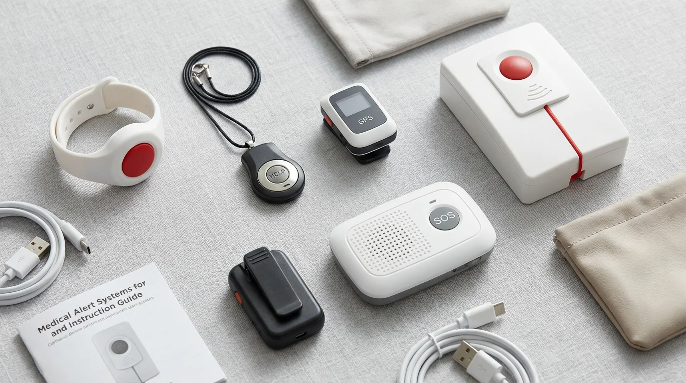 Types of Medical Alert Systems illustration