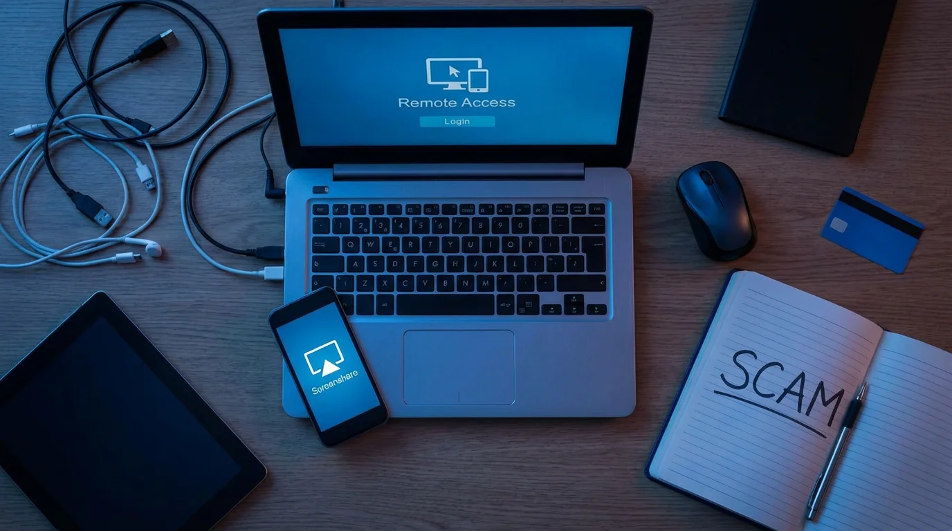 Understanding Remote Access Fraud: Giving Control to a Scammer illustration