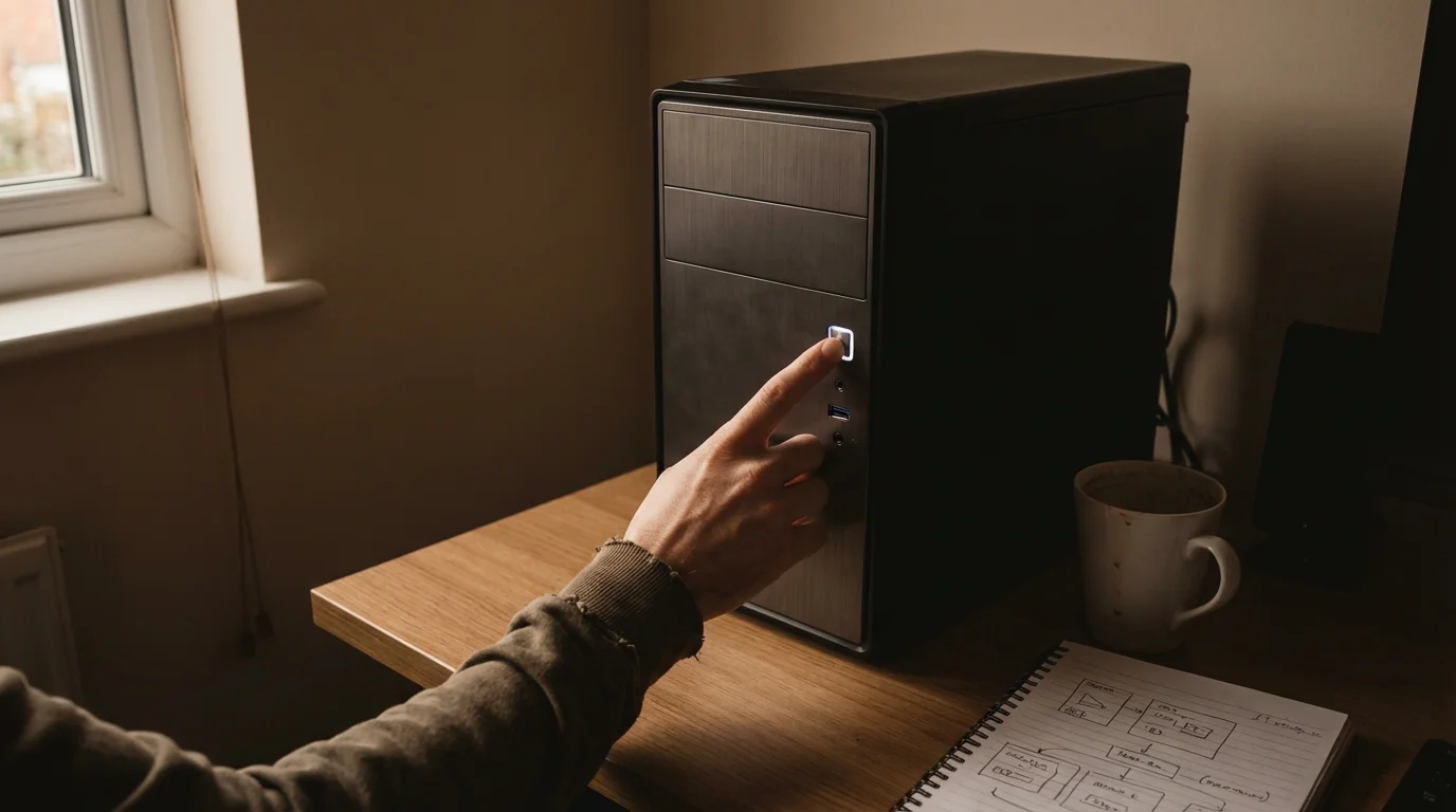 Understanding Your Computer's Power Button illustration