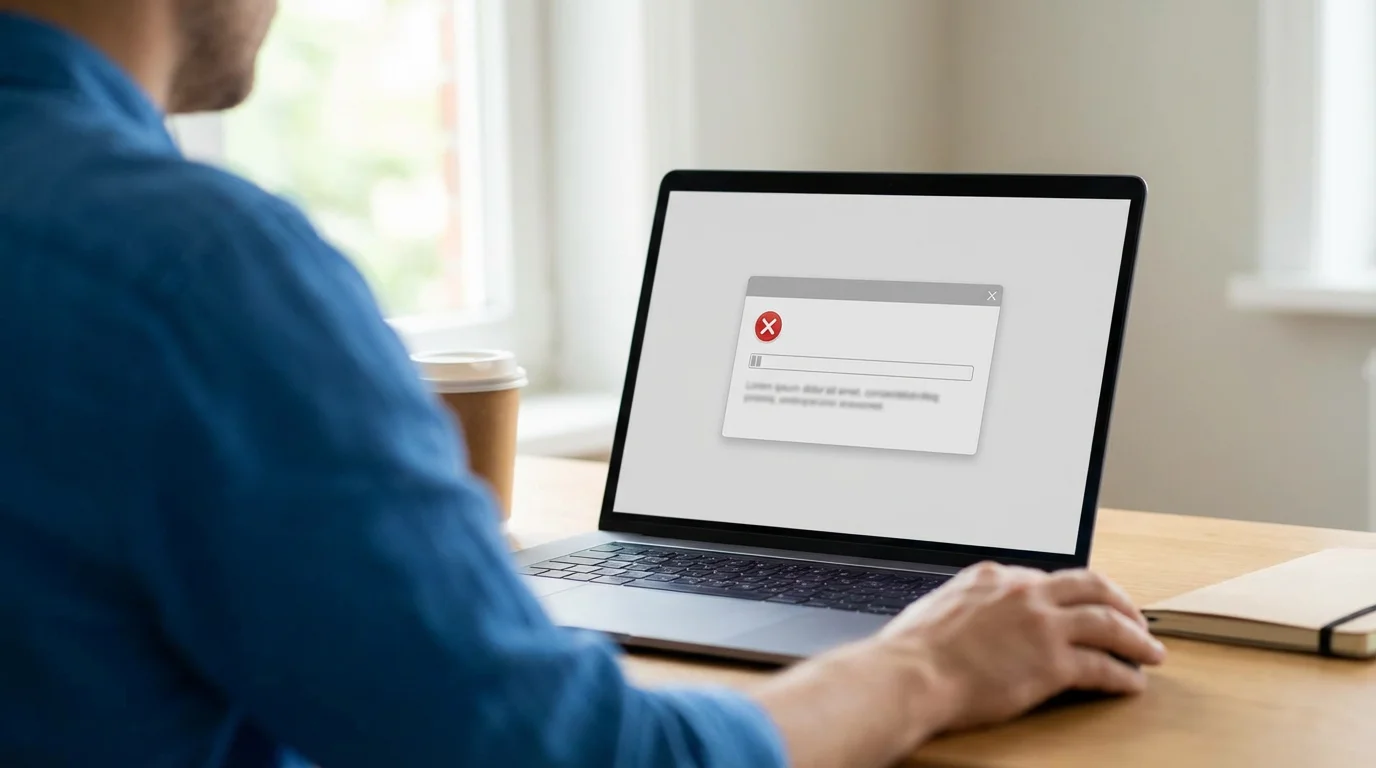 Update Fails or Cannot Connect to Update Server illustration