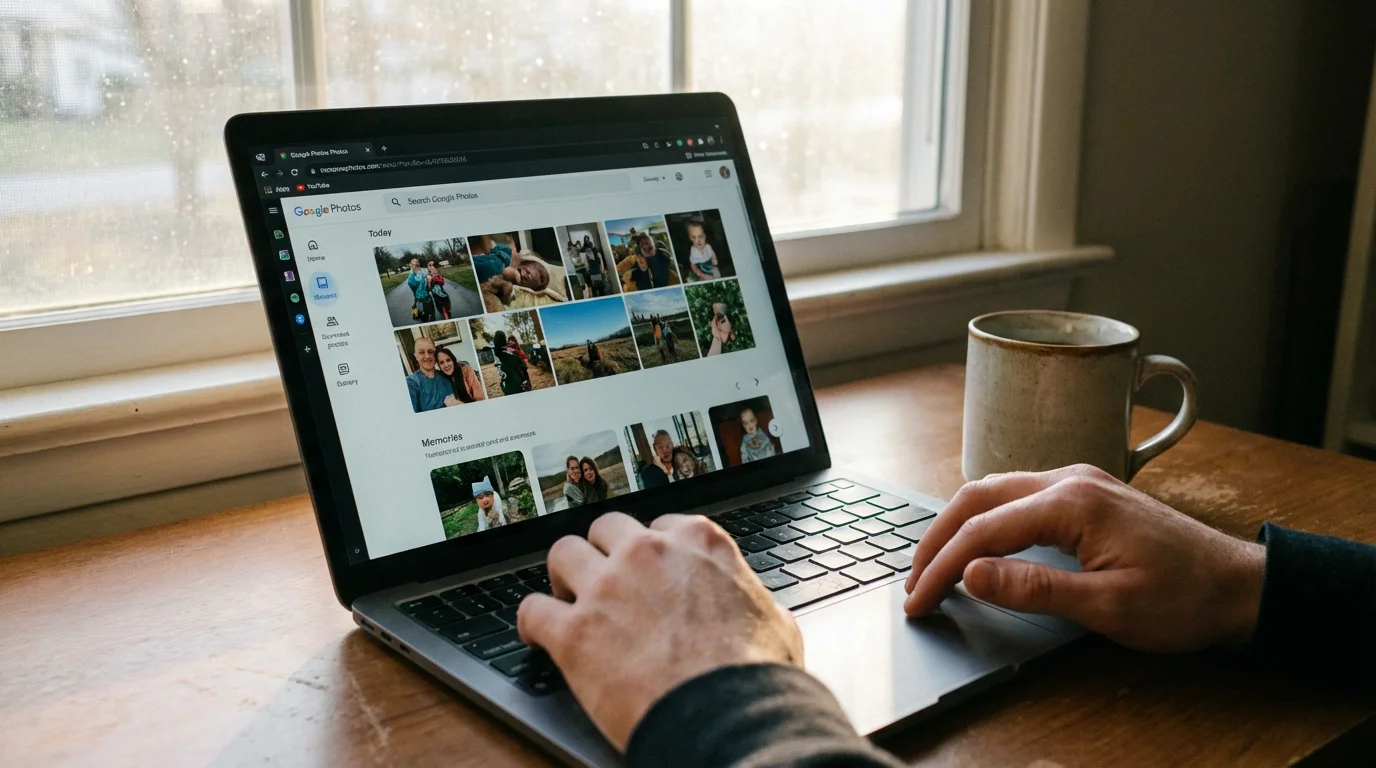 Using Google Photos on Your Computer illustration