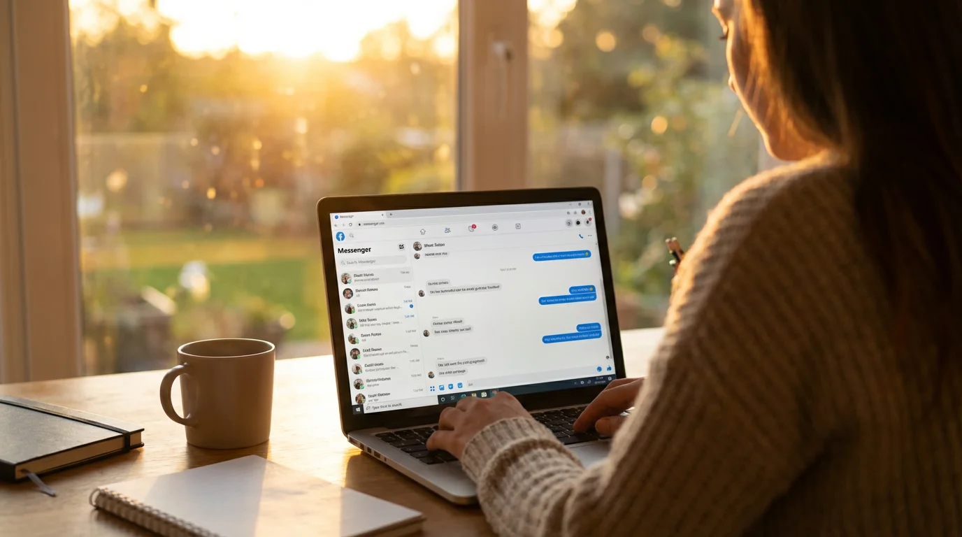 Using the Messenger Desktop App or Website (messenger.com) illustration