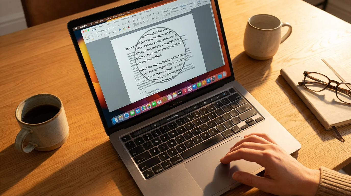 Using Zoom (Magnifier for macOS) illustration