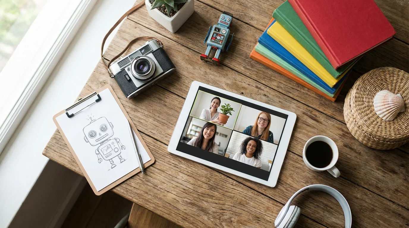 Virtual "Show and Tell" illustration