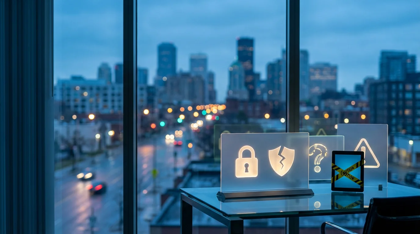 Website Warning Signs: illustration