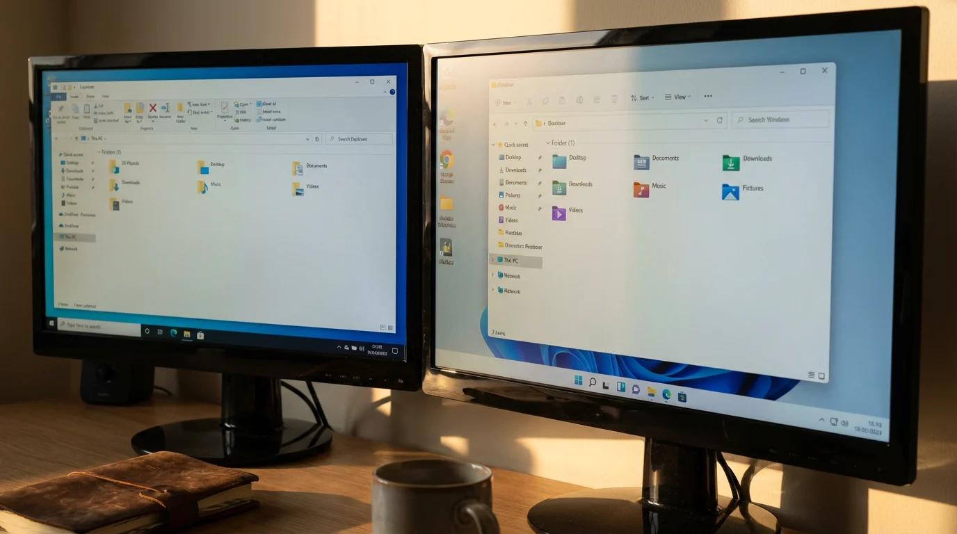 Windows 10 and Windows 11: File Explorer illustration