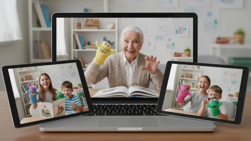 Fun Things to Do with Grandchildren Over Video Call guide