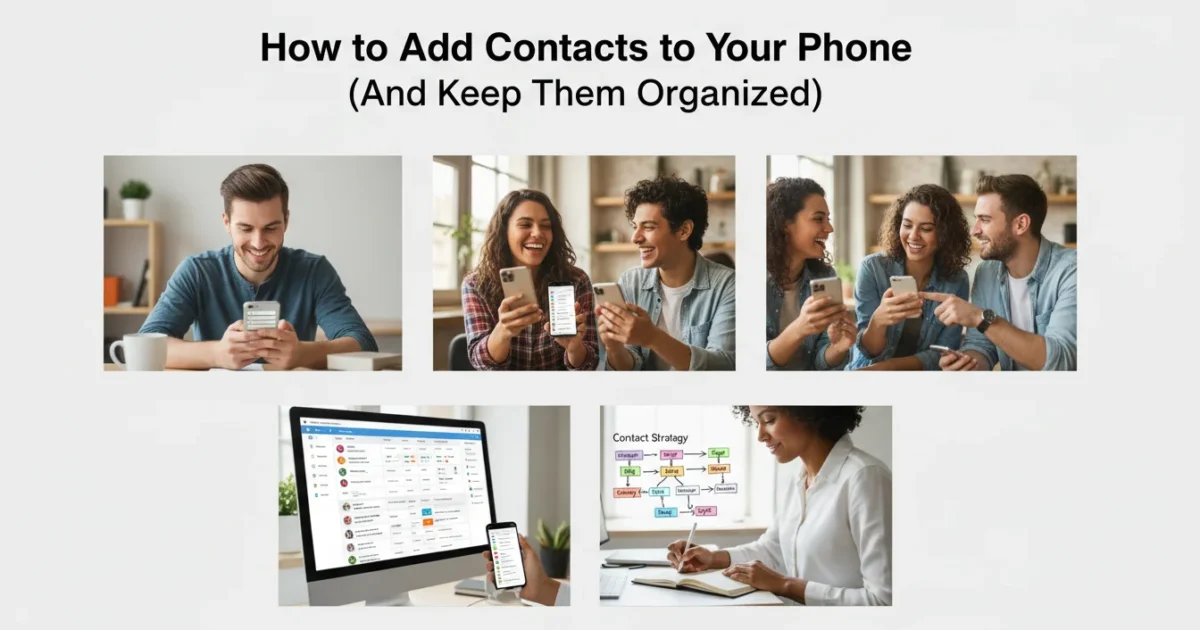 How to Add Contacts to Your Phone (And Keep Them Organized) guide