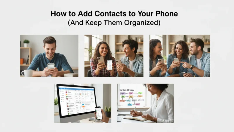 How to Add Contacts to Your Phone (And Keep Them Organized) guide